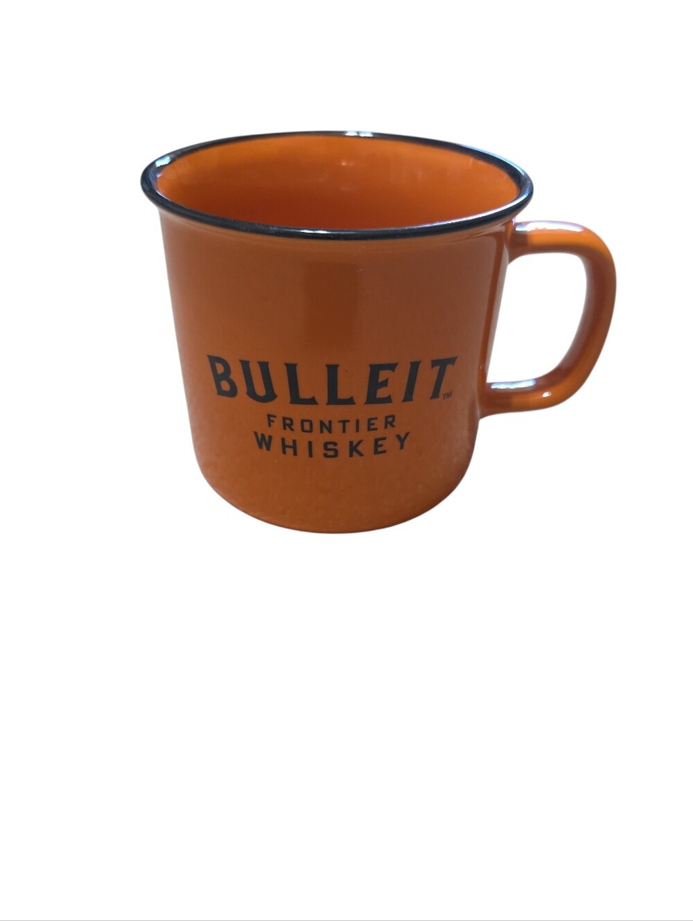 Bulleit Frontier Whiskey Ceramic Coffee Mugs  Orange 8‎ Ounce